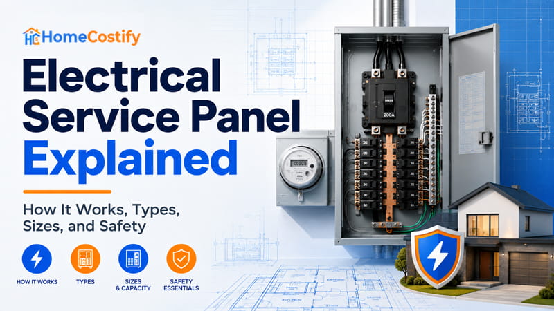 Electrical Service Panel Explained: How It Works, Types, Sizes, and Safety