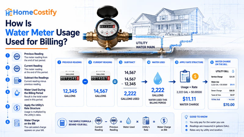 How Is Water Meter Usage Used for Billing?