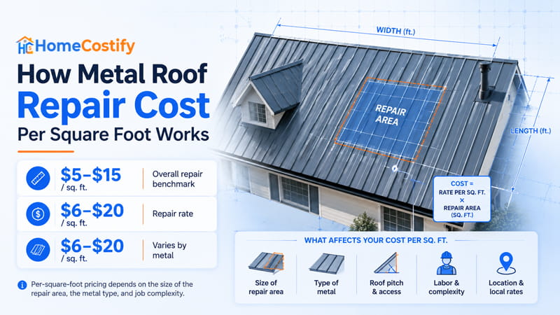 How Metal Roof Repair Cost Per Square Foot Works