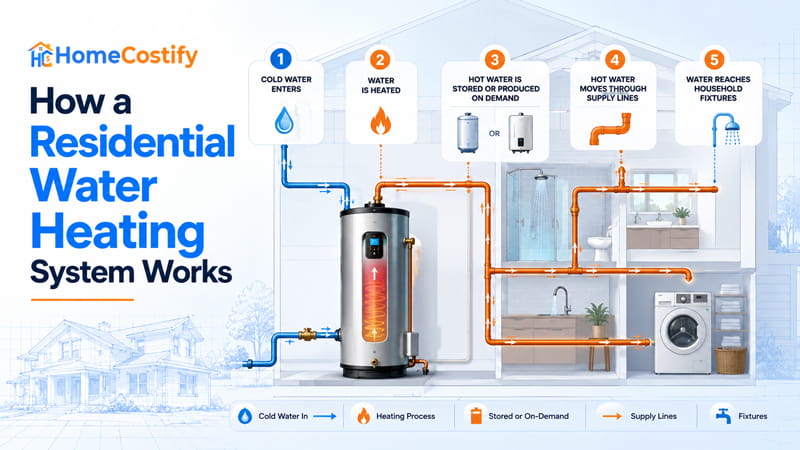 How a Residential Water Heating System Works
