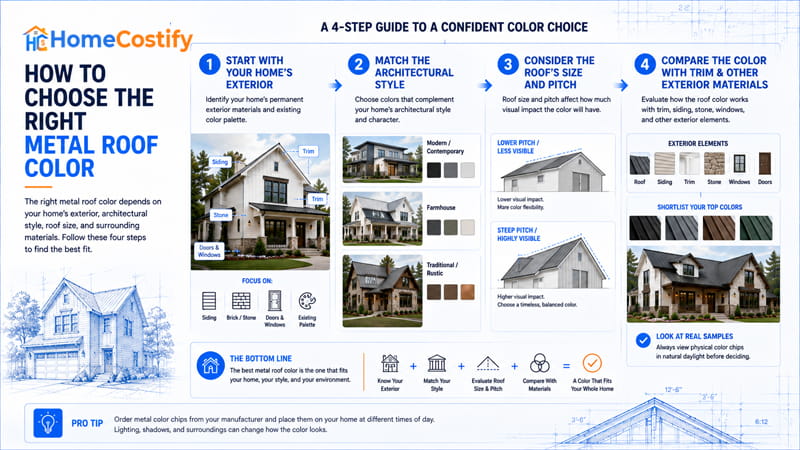 How to Choose the Right Metal Roof Color
