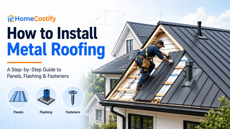 How to Install Metal Roofing: A Step-by-Step Guide to Panels, Flashing & Fasteners
