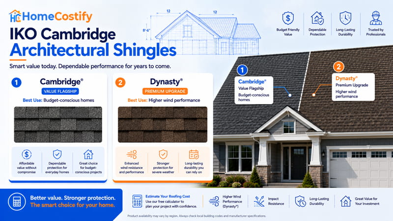 IKO Cambridge architectural shingles