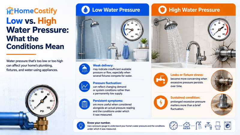 Low vs. High Water Pressure: What the Conditions Mean