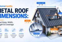 Metal Roof Dimensions: Panel Sizes, Width, Length & Coverage