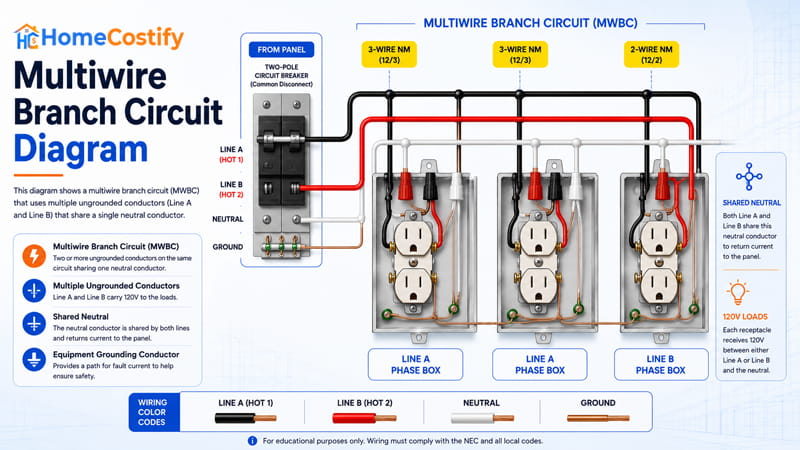 Multiwire Branch Circuit Diagram