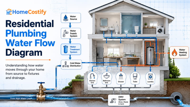 Residential Plumbing Water Flow Diagram
