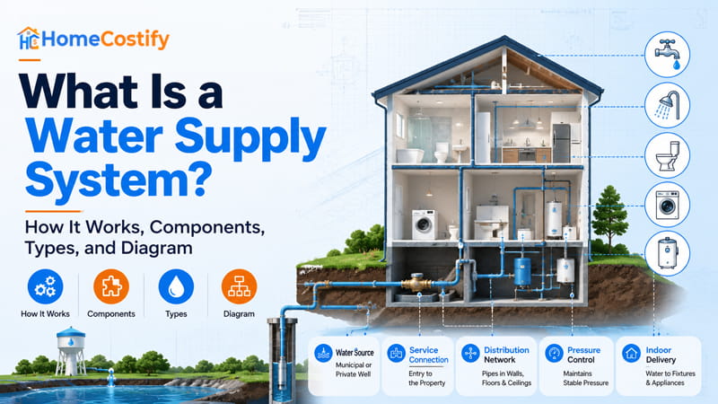 What Is a Water Supply System? How It Works, Components, Types, and Diagram