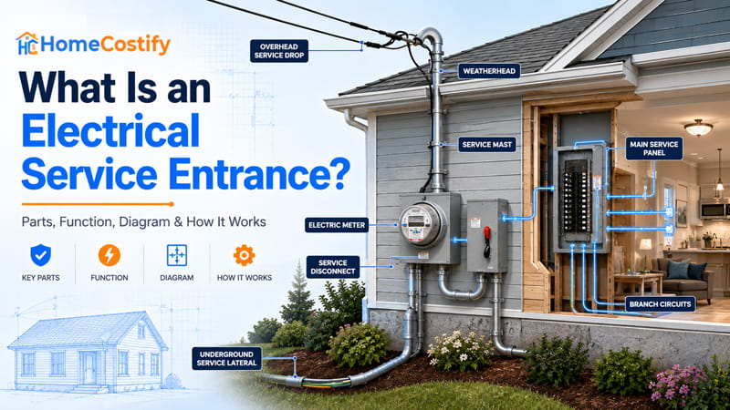 What Is an Electrical Service Entrance? Parts, Function, Diagram & How It Works