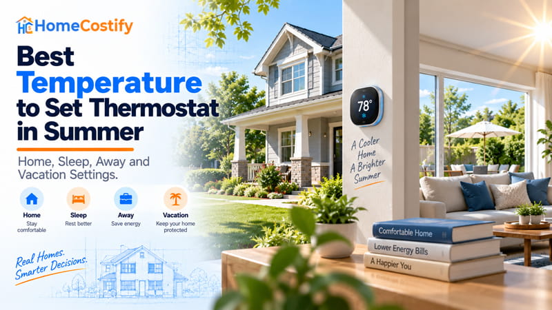 Best Temperature to Set Thermostat in Summer: Home, Sleep, Away and Vacation Settings