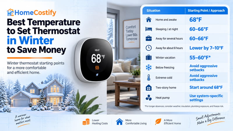 Best Temperature to Set Thermostat in Winter to Save Money