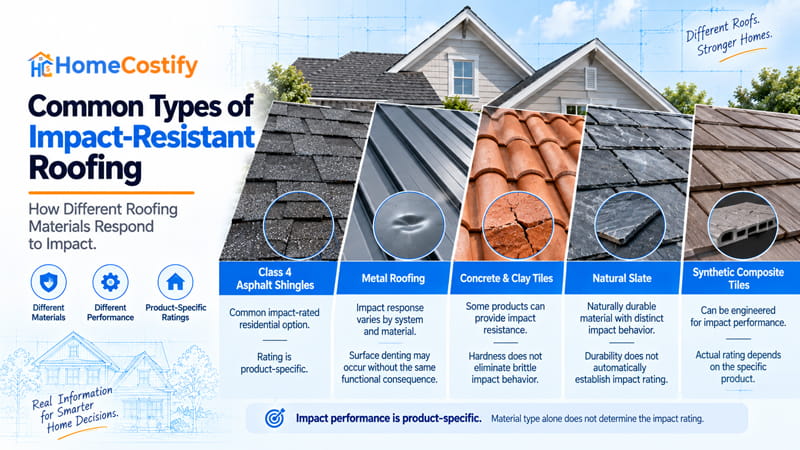 Common Types of Impact-Resistant Roofing