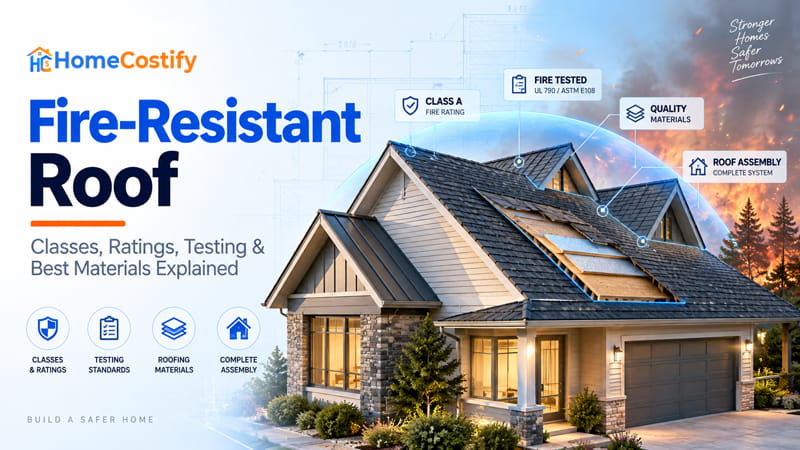 Fire-Resistant Roof: Classes, Ratings, Testing & Best Materials Explained