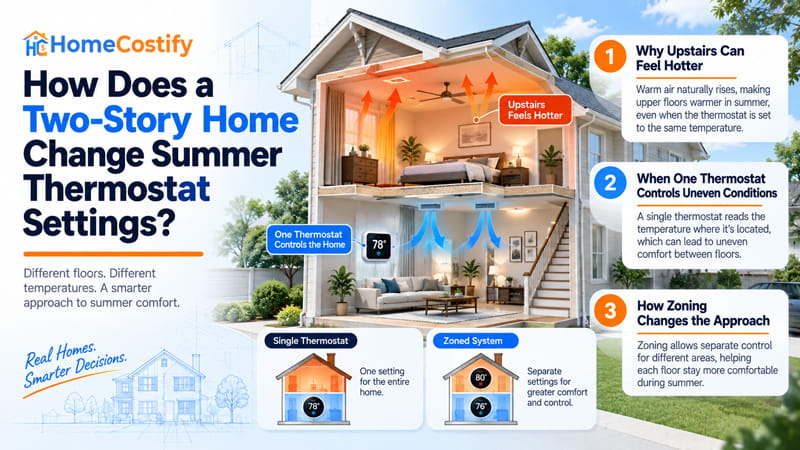 How Does a Two-Story Home Change Summer Thermostat Settings?
