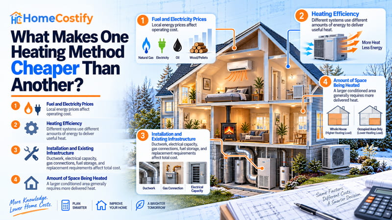 What Makes One Heating Method Cheaper Than Another?