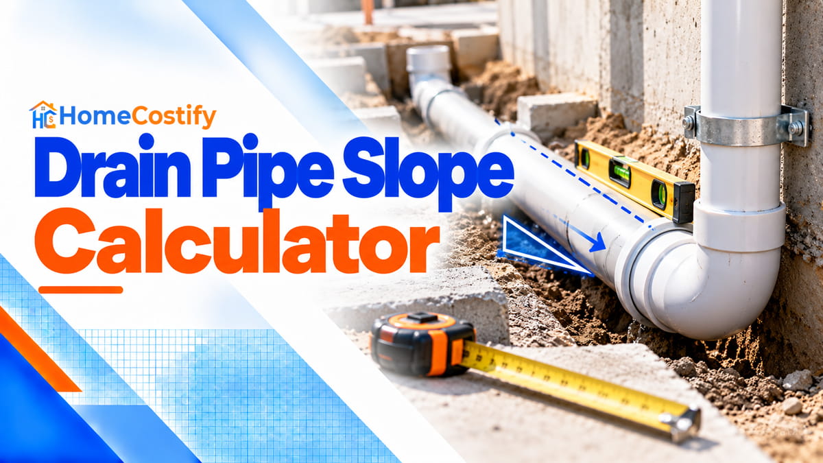 Drain Pipe Slope Calculator