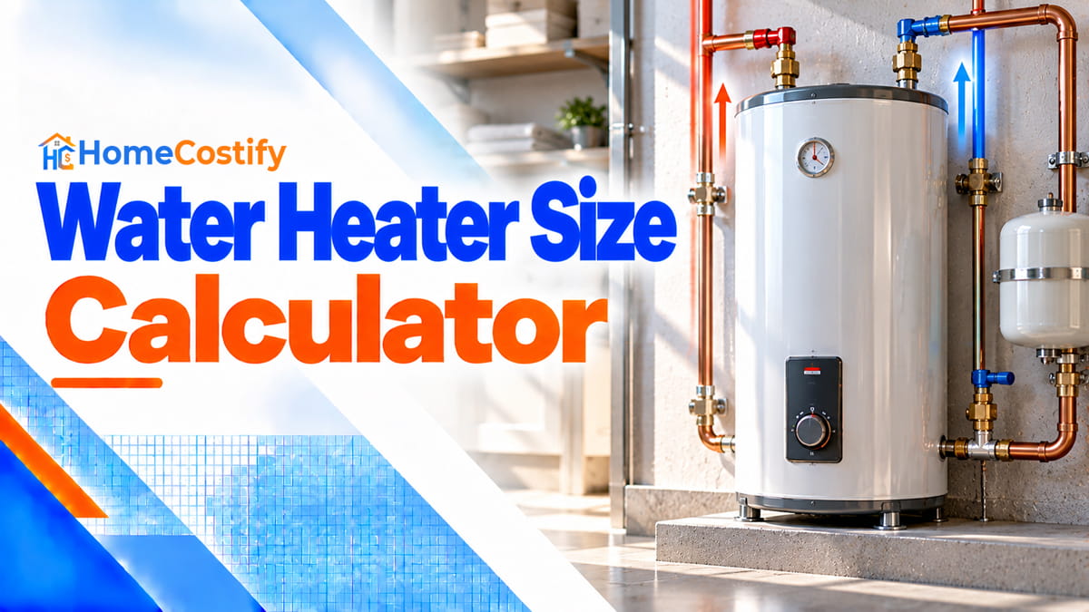 Water Heater Size Calculator
